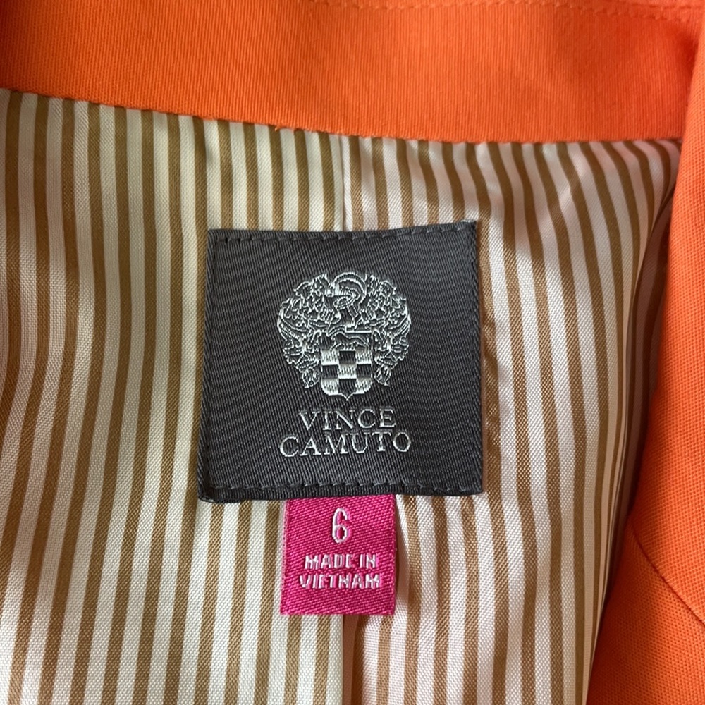 Vince Camuto Orange Tangerine Single Button Blazer - Picture 2 of 14